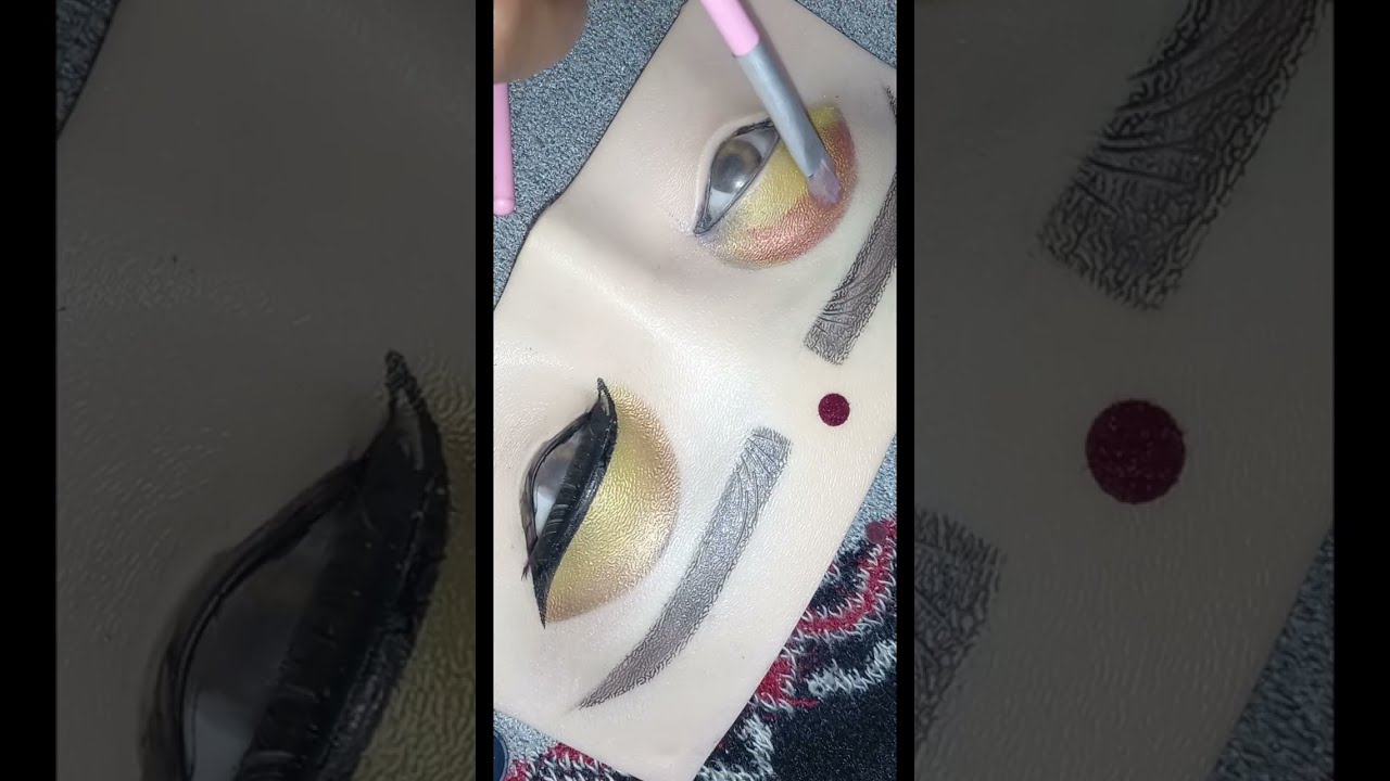 New haldi eye makeup