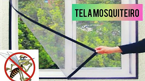 Como prender tela de mosquito na janela?
