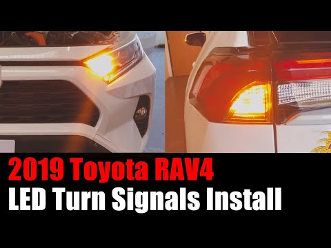 How To Install Bright LED Turn Signal Light Bulbs On A 2019 Toyota RAV4 | NO HYPER FLASHING