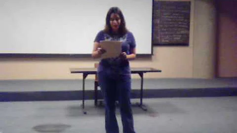 Alana Saltz performs at Occidental College...