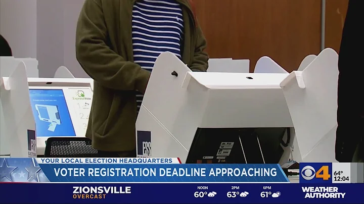 Voter registration deadline approaching