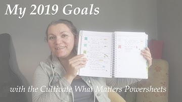 My 2019 Goals with the Cultivate What Matters Powersheets