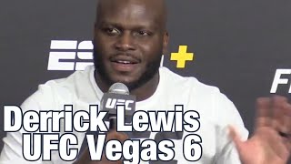 Derrick Lewis amazed to hold UFC Heavyweight KO record | UFC Vegas 6 Post-Fight Press Conference