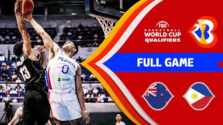 New Zealand v Philippines | Full Basketball Game | #FIBAWC 2023 Qualifiers