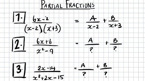 A level Maths Revision: Partial Fractions- Linear factors