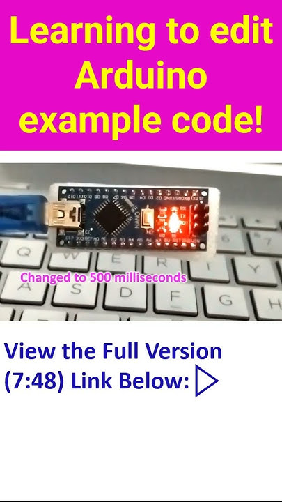 Learning to edit Arduino example code! - YouTube