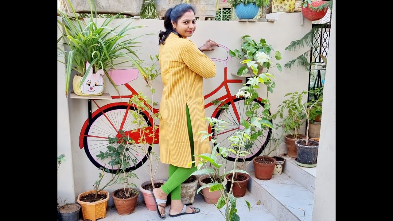 Cycle Mural Art for Garden || DIY Outdoor Garden Decoration Ideas || Wall Painting Design Idea ||