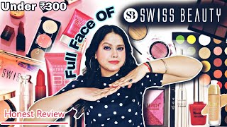 SWISS BEAUTY Makeup Kit Under ₹300 😍| Trying Full Face of Swiss Beauty | Tutorial HONEST Review 2024