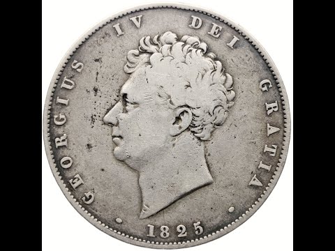 1825 Half Crown George IV Coin Silver