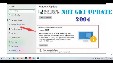 How to Get Windows 10 May Update 2004 | Fix Not Automatic Update  Windows 10 | How to download 2004