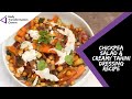 Chickpea salad with a creamy tahini dressing recipe