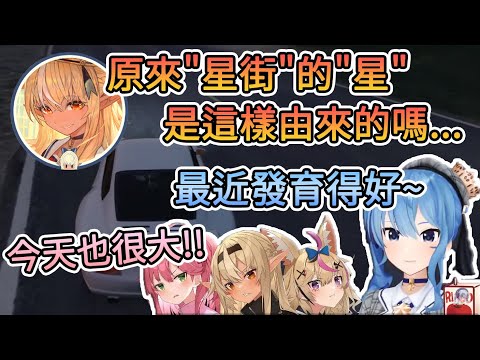 星街最近再次發育了?? 揭曉星街名字的由來【星街彗星/櫻巫女/不知火芙蕾雅/尾丸座長】【Hololive中文翻譯】