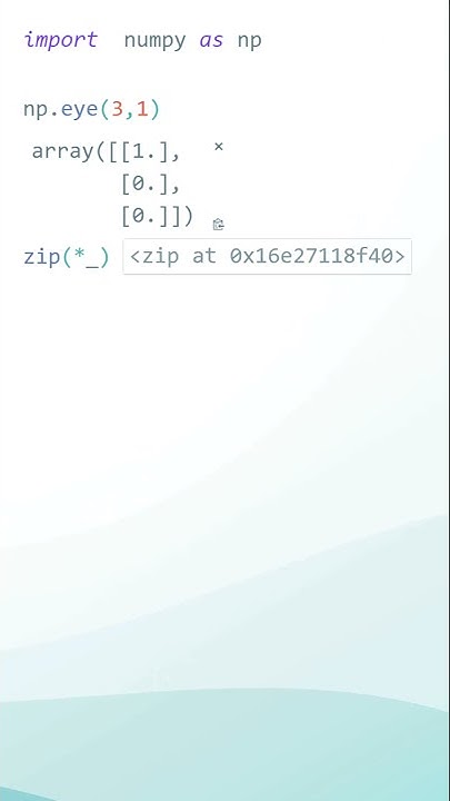 THE EASIEST WAY TO TRANSPOSE A LIST #Python #Shorts - YouTube