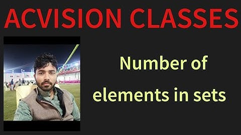 Some important results on number of elements in sets