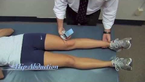 Measure Hip Abduction with MicroFET 2 Hand Held Dynamometer