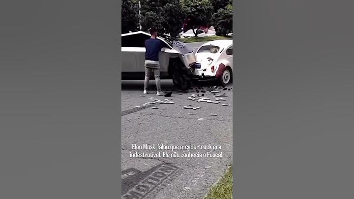 Carro indestrutível Vs Fusca #elonmusk #tesla #teslacybertruck #cybertruck