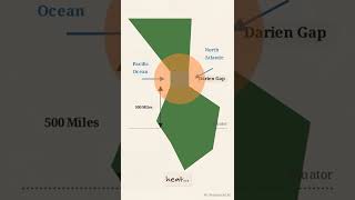 Why Nobody Can Cross Darien Gap 🤔 What's Wrong here 🤯 #geography #shorts  #facts #fypp