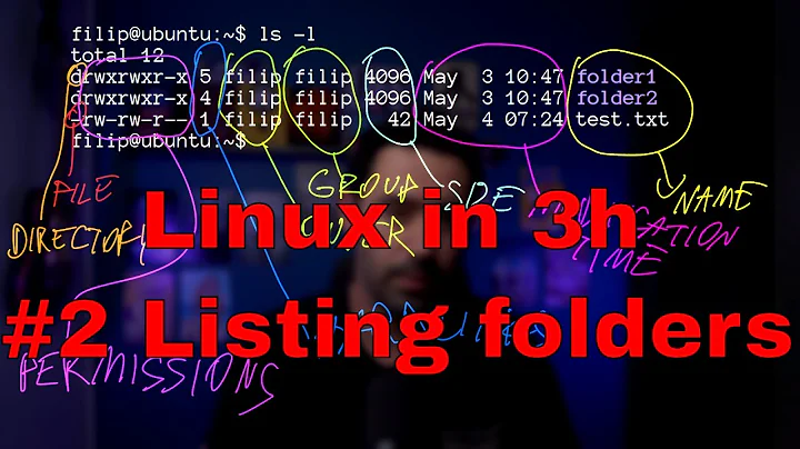 Linux in 3h - #2 Listing directory contents - ls