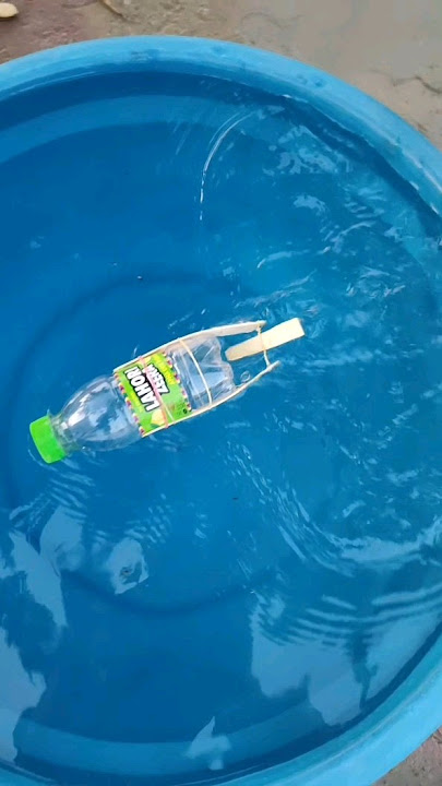 water bottle boat😱 || homemade toy || #shorts