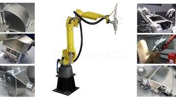 TechPro 6 Axis Robot Laser Welding Machine robot arm ABB Welder video