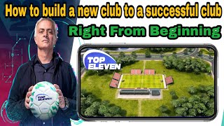 How to build a new successful club in Top Eleven from the beginning ! Beginner's full guide Part 1 screenshot 1