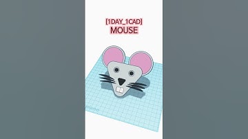 [1DAY_1CAD] MOUSE #shorts #tinkercad #project