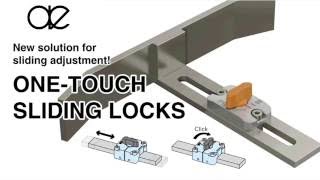 ONE TOUCH SLIDING LOCKS sliding latch hardware locking mechanism slide lock