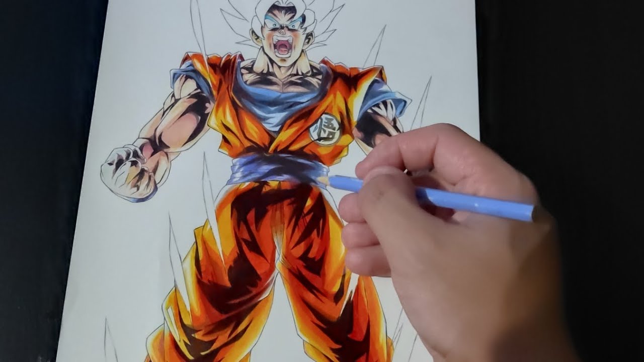 Finishing up Goku's Super Saiyan Blue outfit 🔥