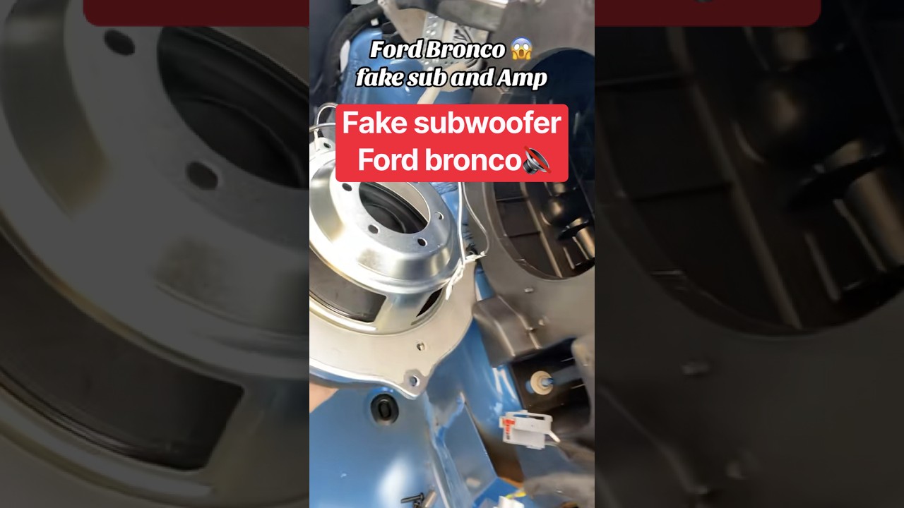 Ford bronco Outer Banks, edition, fake subwoofer #caraudio #subwoofer #basshead #hz #fordbronco #spl