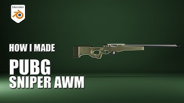 HOW I MADE PUBG sniper AWM in blender 2.9 || MHM 3D