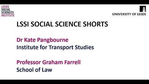 Professor Graham Farrell - Social Science Shorts Video