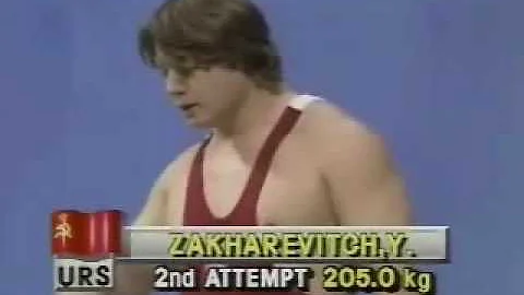 Frank Rothwell's Olympic Weightlifting History 1988 Olympics, Juri Zakharevich, Snatch