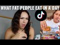 Ex Fat Reacts To TikTok What I Eat In A Day As A Fat Person