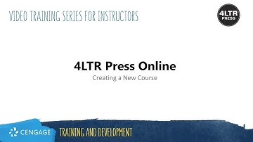 4LTR Press Online: Creating a New Course
