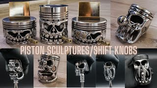 What you can make from old pistons? Watch this video. Nothing goes wasted #metalart #pistoncarving