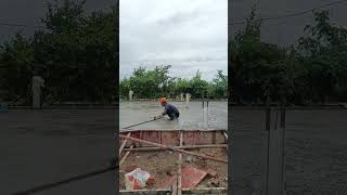 Pouring concrete for ground floor #construction #excavator #work  #automobile #constructionchannel