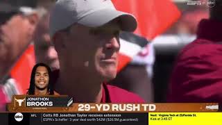 Jonathan Brooks 29 Yard Touchdown Run Oklahoma Vs Texas 2023 Red River Rivalry