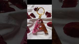 Custom Name Resin Keychain 🌹#shortsfeed #shorts #handmade #resinart