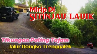 Tikungan Tajam Di Jalur Dongko Trenggalek