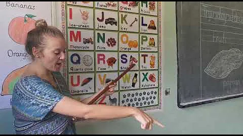 Sarah meza is teaching the students at winners com...