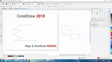 Corel Draw Tips & Tricks CorelDraw 2018 Align & Distribute NODES Part 2