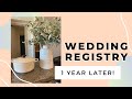 Wedding Registry Tips — 1 year later!