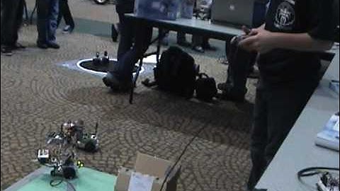 Hybrid PS2 controlled Robot at CSU, Sacramento Expo