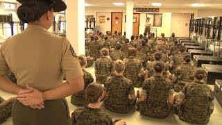 First Day Combat Training For Female US Marines | Forces TV