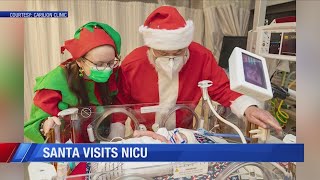 Santa visits Carilion NICU