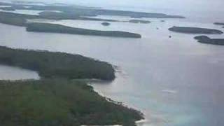 Rare view of Tonga islands from air