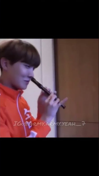 Jhope playing the flute with his nose😹 Then VS Now😂😂❤