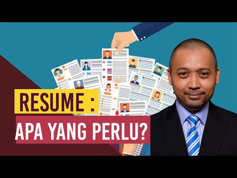 Video: Maklumat Tambahan Apa Yang Perlu Disertakan Dalam Resume