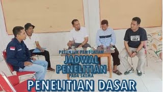Petunjuk Pembuatan Jadwal Penelitian pada Skema Penelitian Dasar #penelitian #proposal #dosen