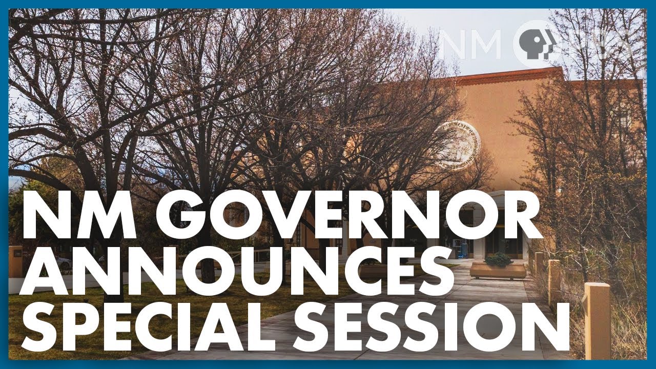 NM Governor Announces Special Session | The Line - YouTube